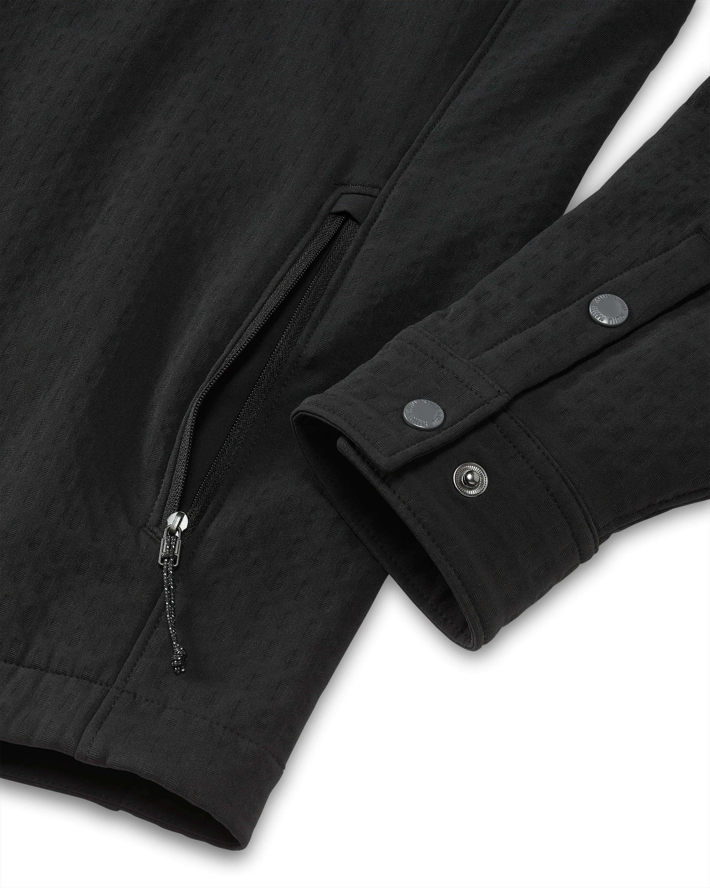 Blockfield Fleece Shirt Jacket | Black - Image 5