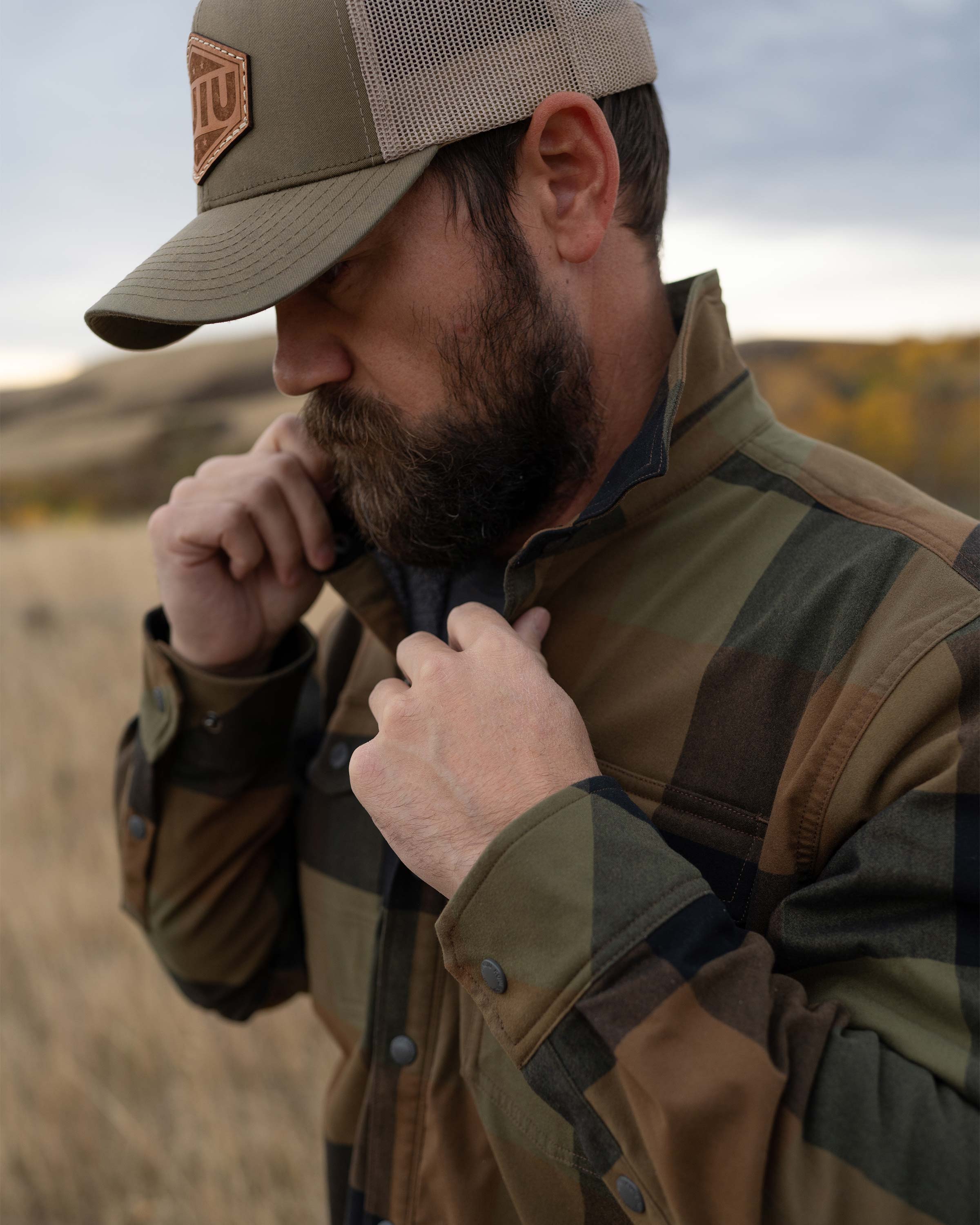 Field Flannel Fleece Shirt Jacket | Valo Plaid - Image 7