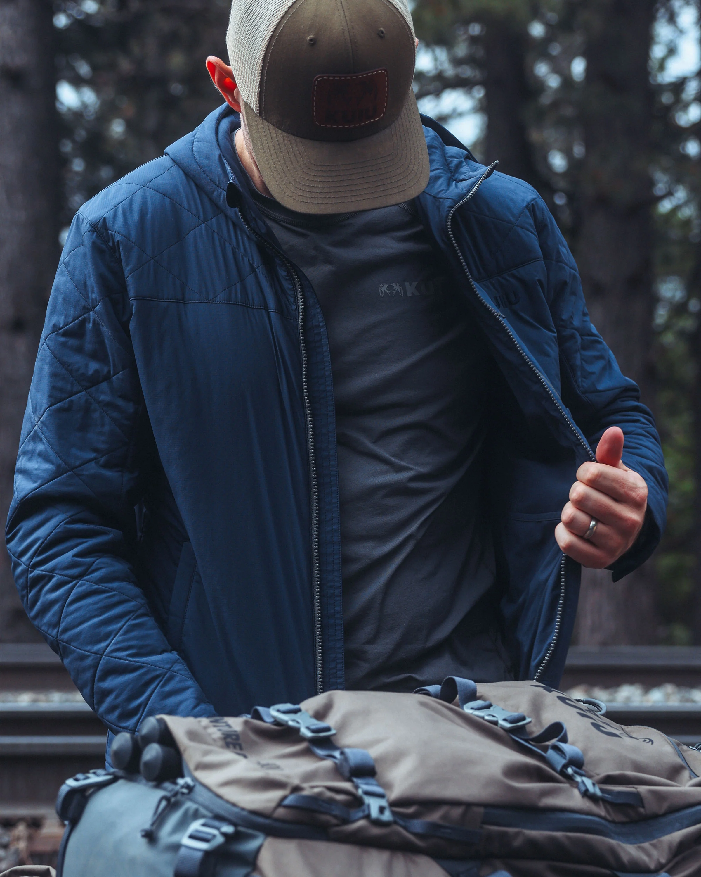 Granby Hooded Jacket | Steel Blue - Image 5