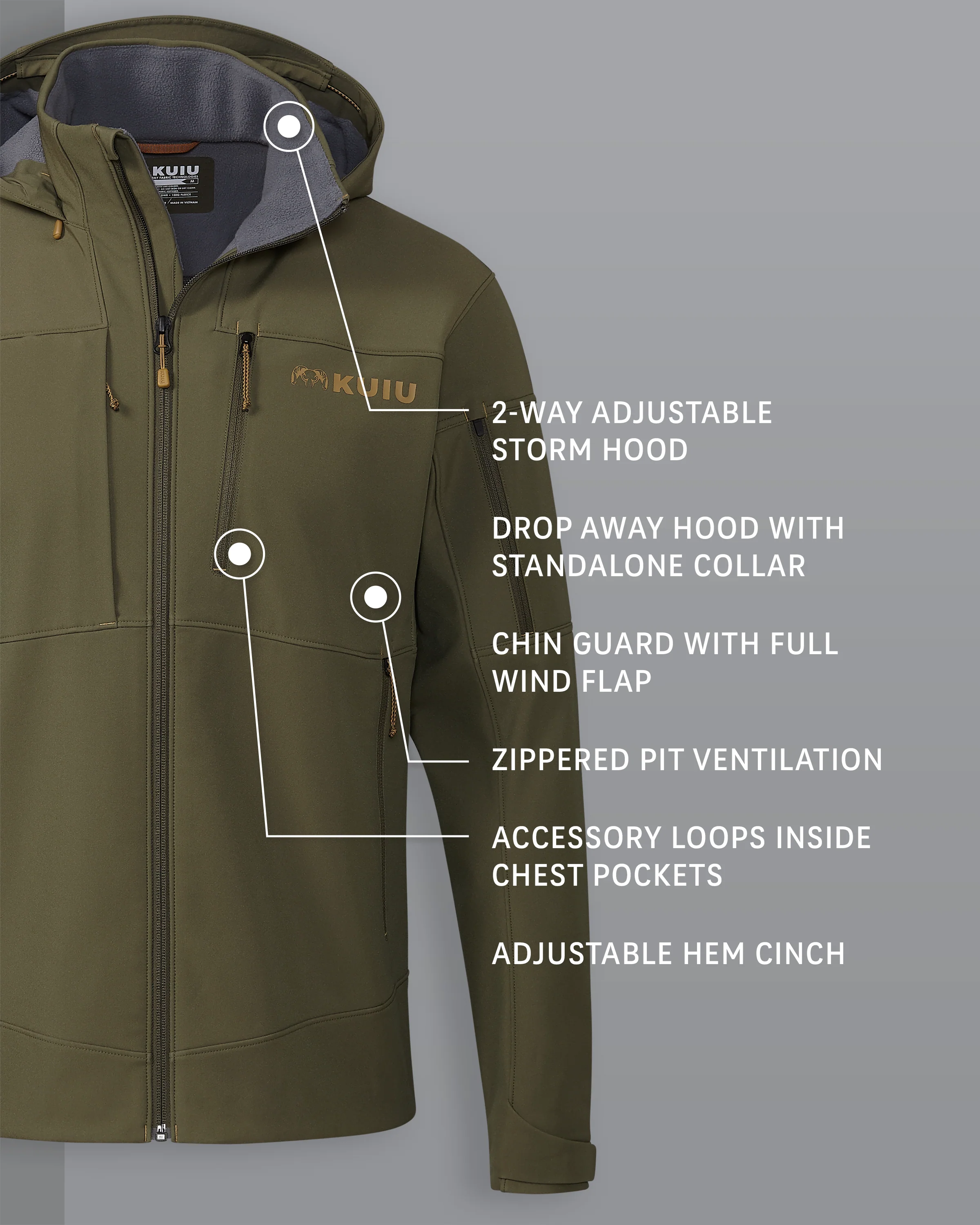 Guide PRO Hooded Jacket | Evergreen - Image 2