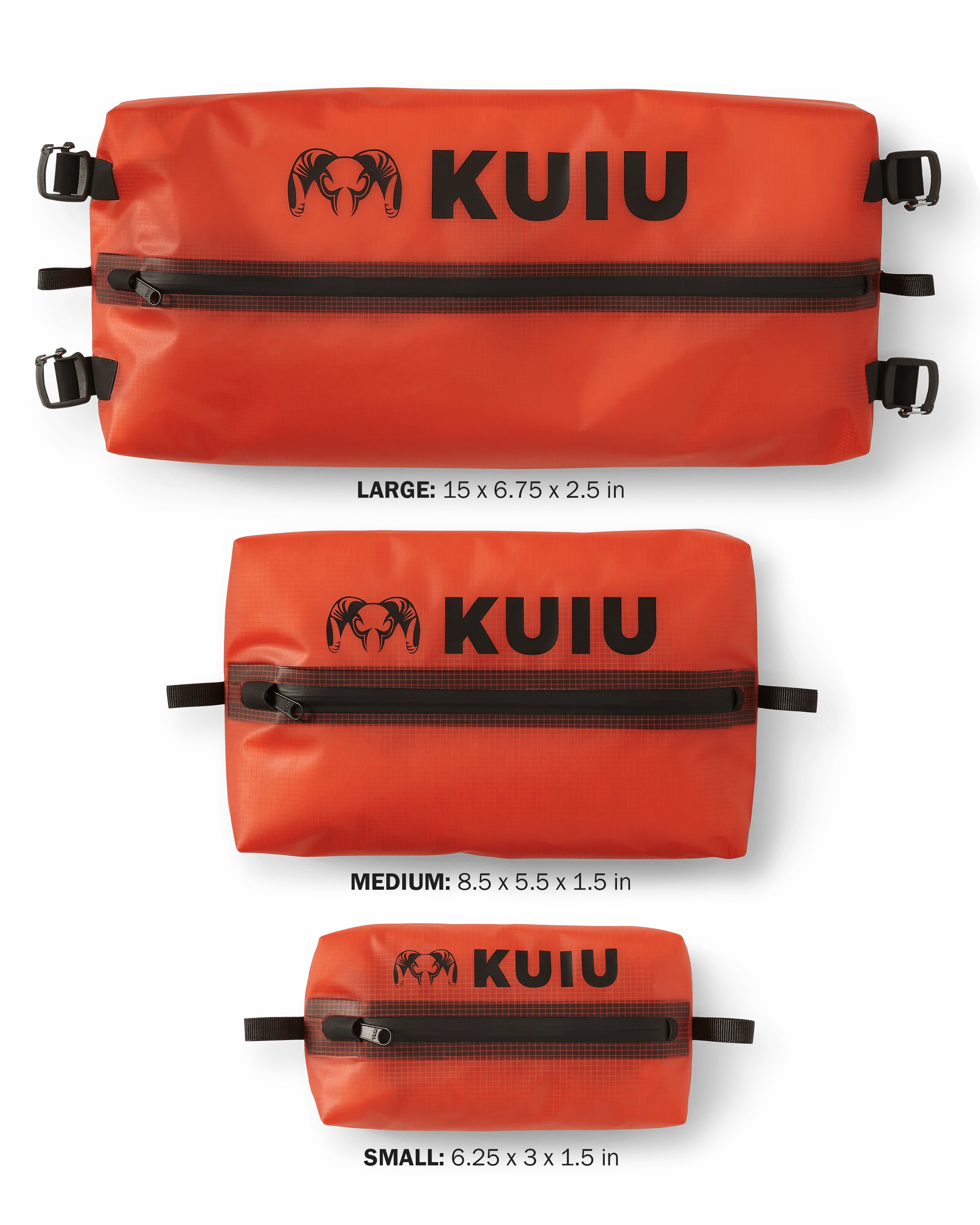 HD Zip Dry Bag | Blaze Orange - Image 2