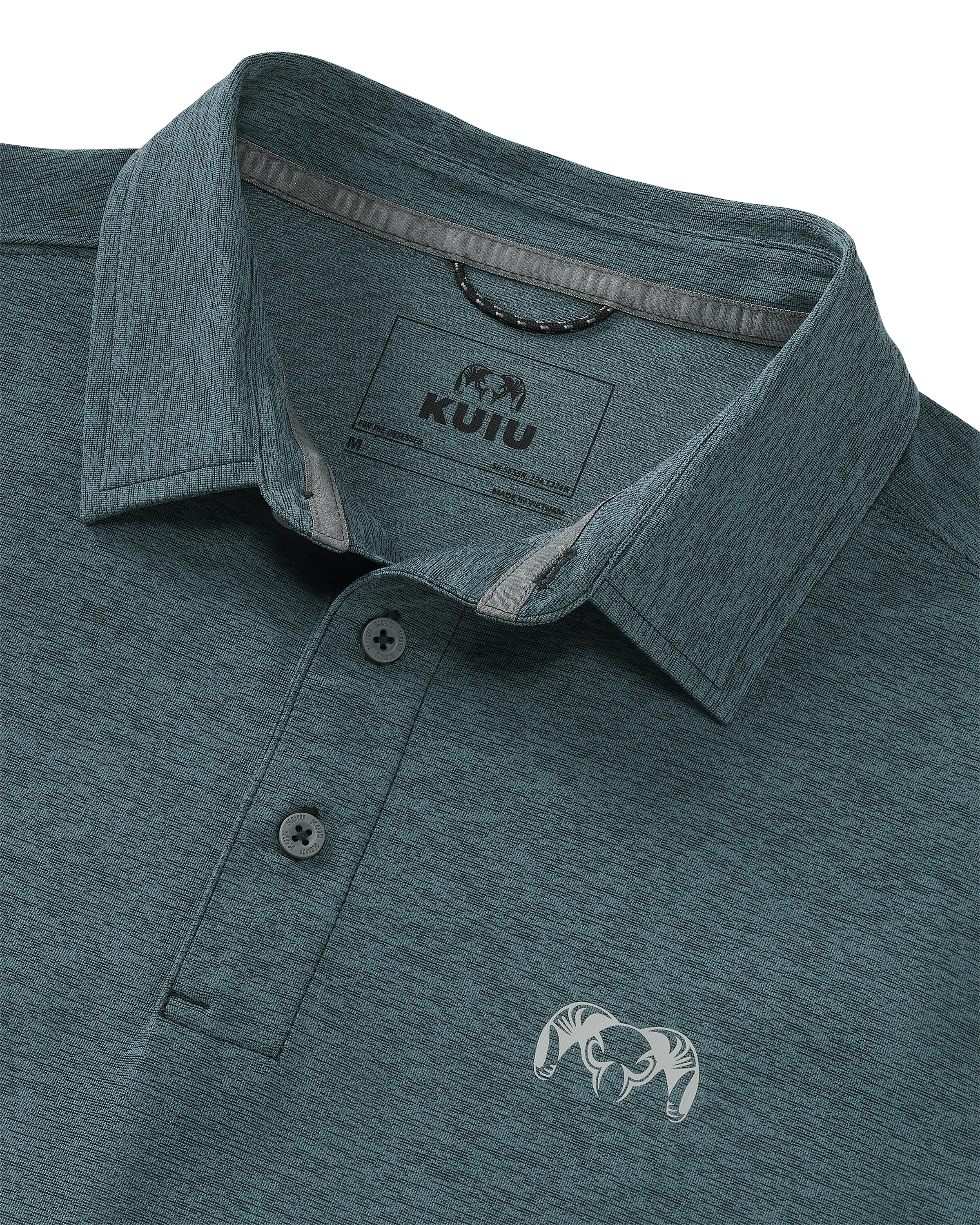 KUIU Performance Polo | Heather Slate - Image 2