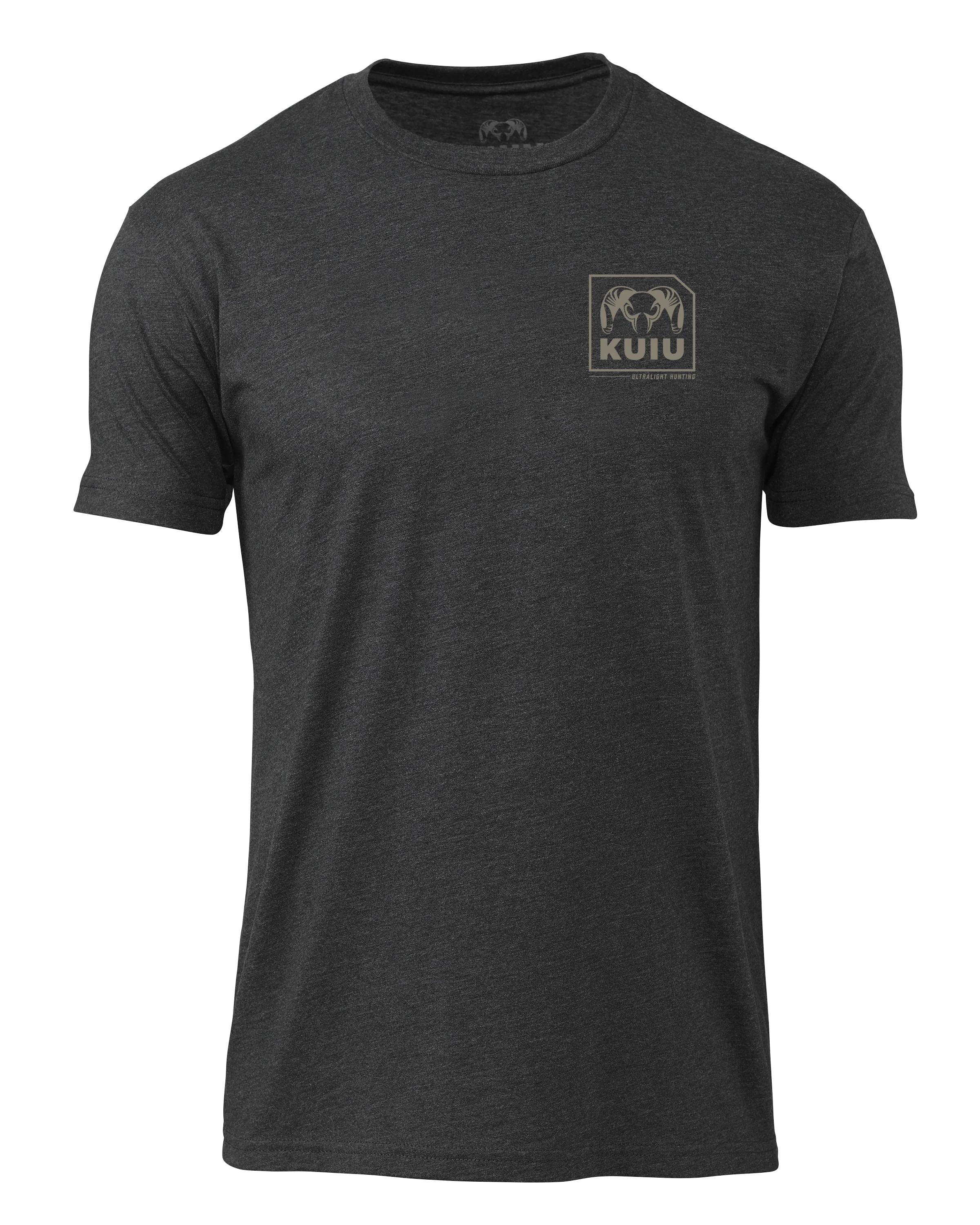 KUIU Square Chest Logo T-Shirt | Charcoal