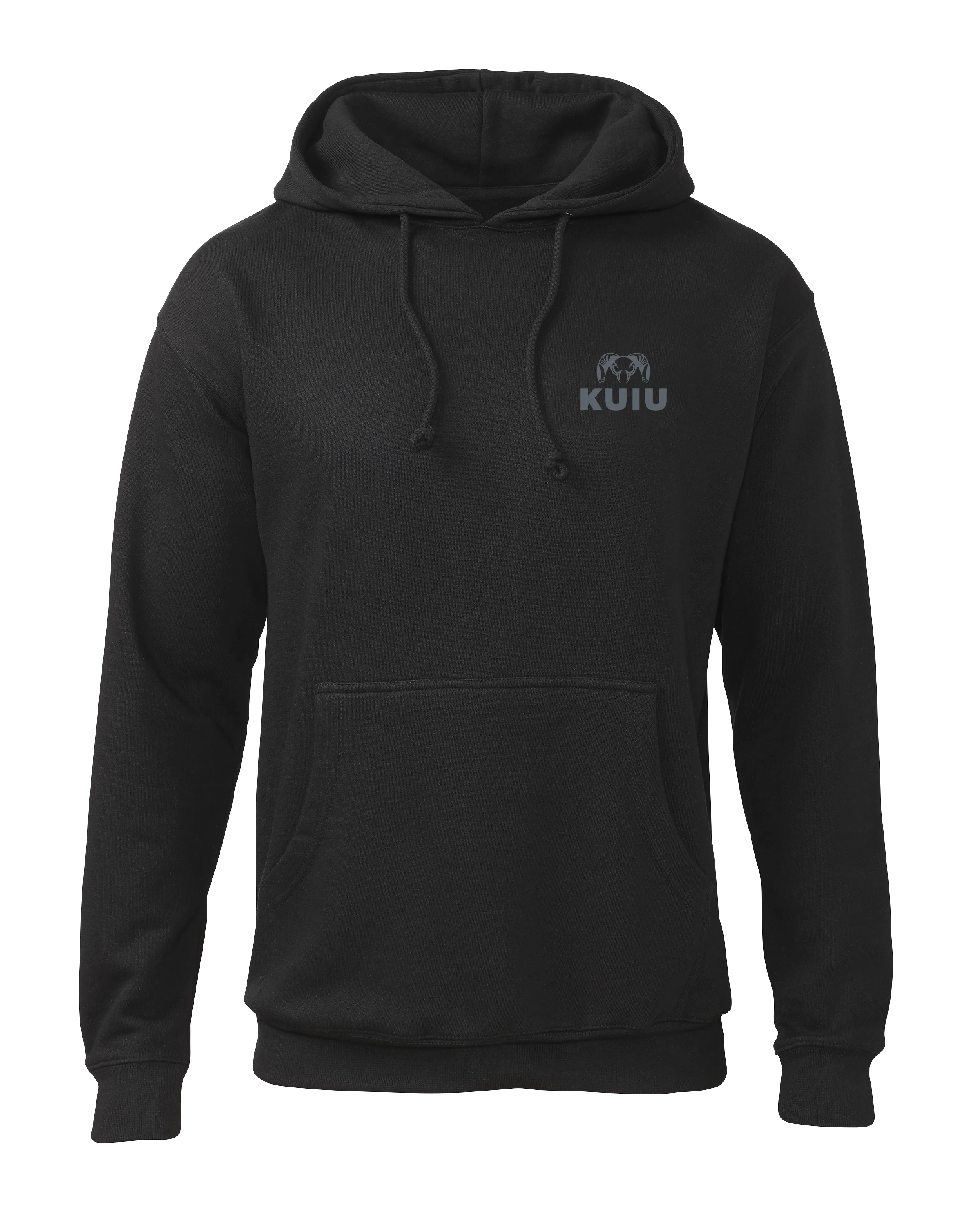 KUIU Topo Back Logo Hoodie | Black - Image 2