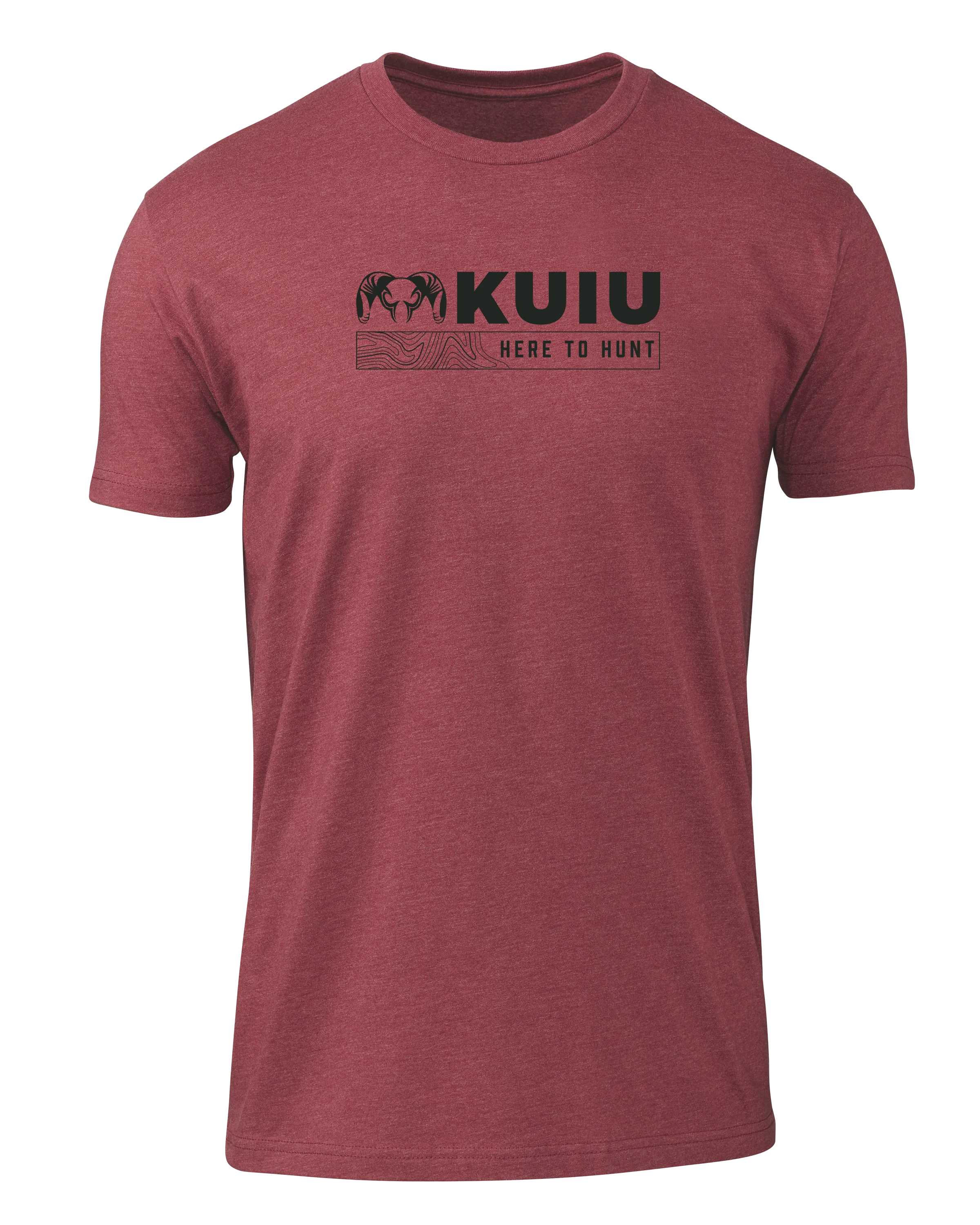 KUIU Topo Here to Hunt T-Shirt | Cardinal