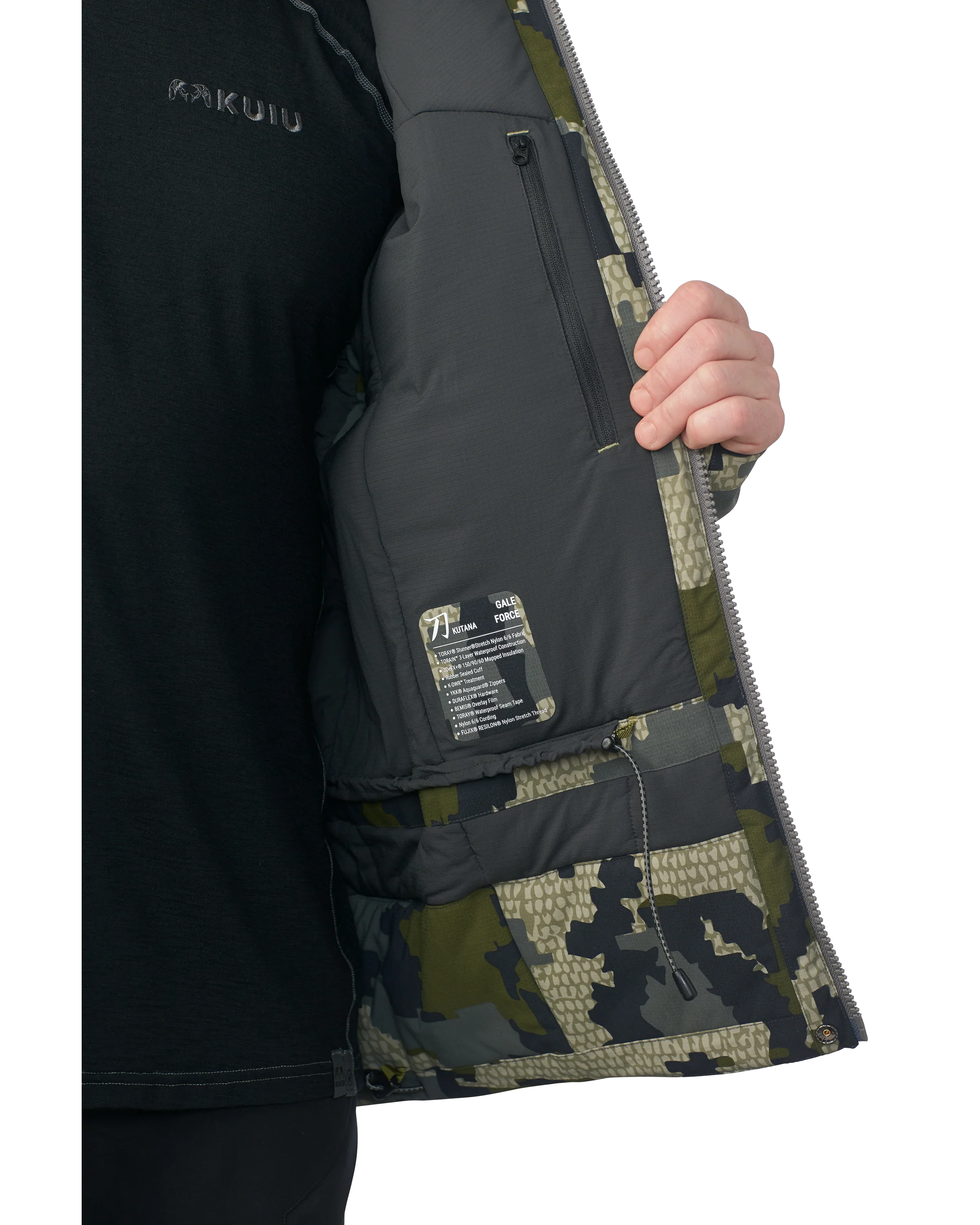 KUIU Kutana Gale Force Hooded Jacket | Verde - Image 10