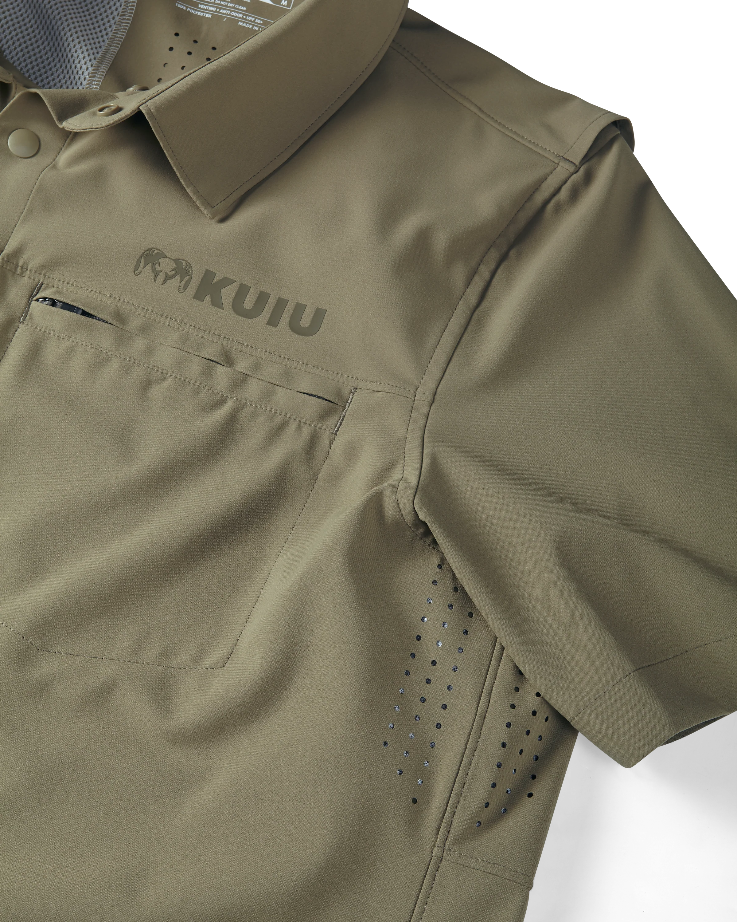 Mesa Vented SS Snap Shirt | Khaki - Image 5