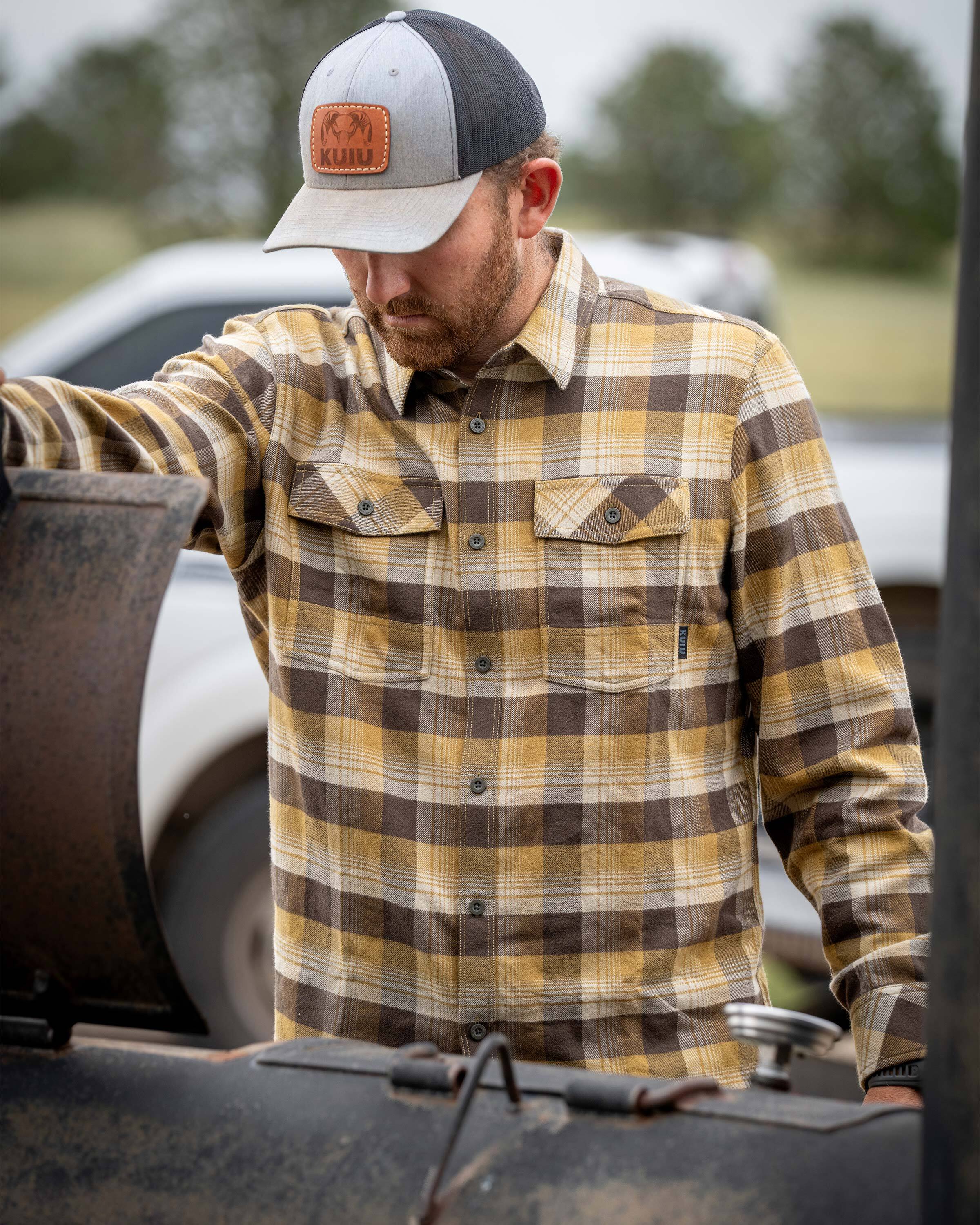 Outlet Field Flannel Shirt | Flax Blockline - Image 5