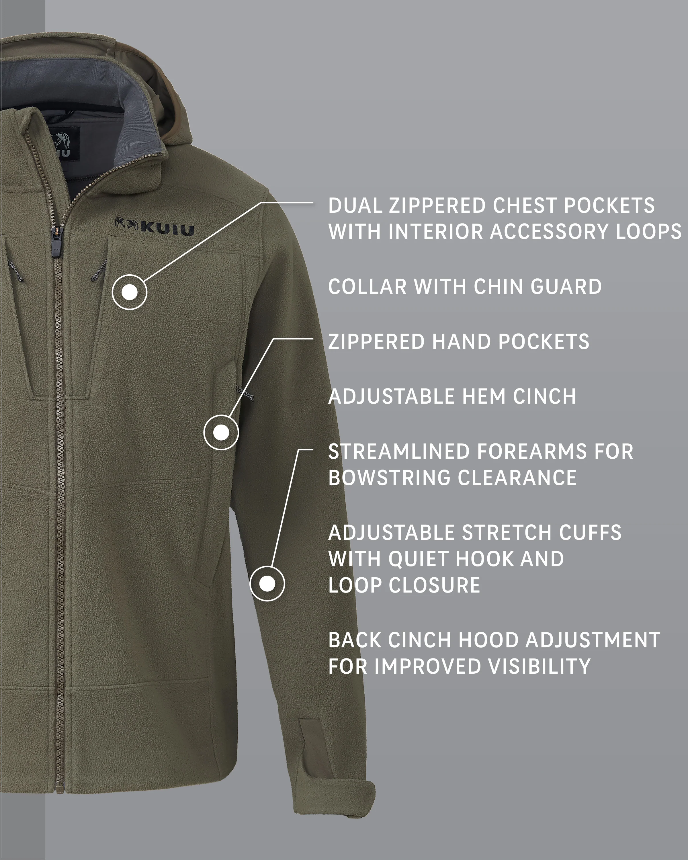 Outlet KUIU Proximity LT Hooded Jacket | Ash - Image 2