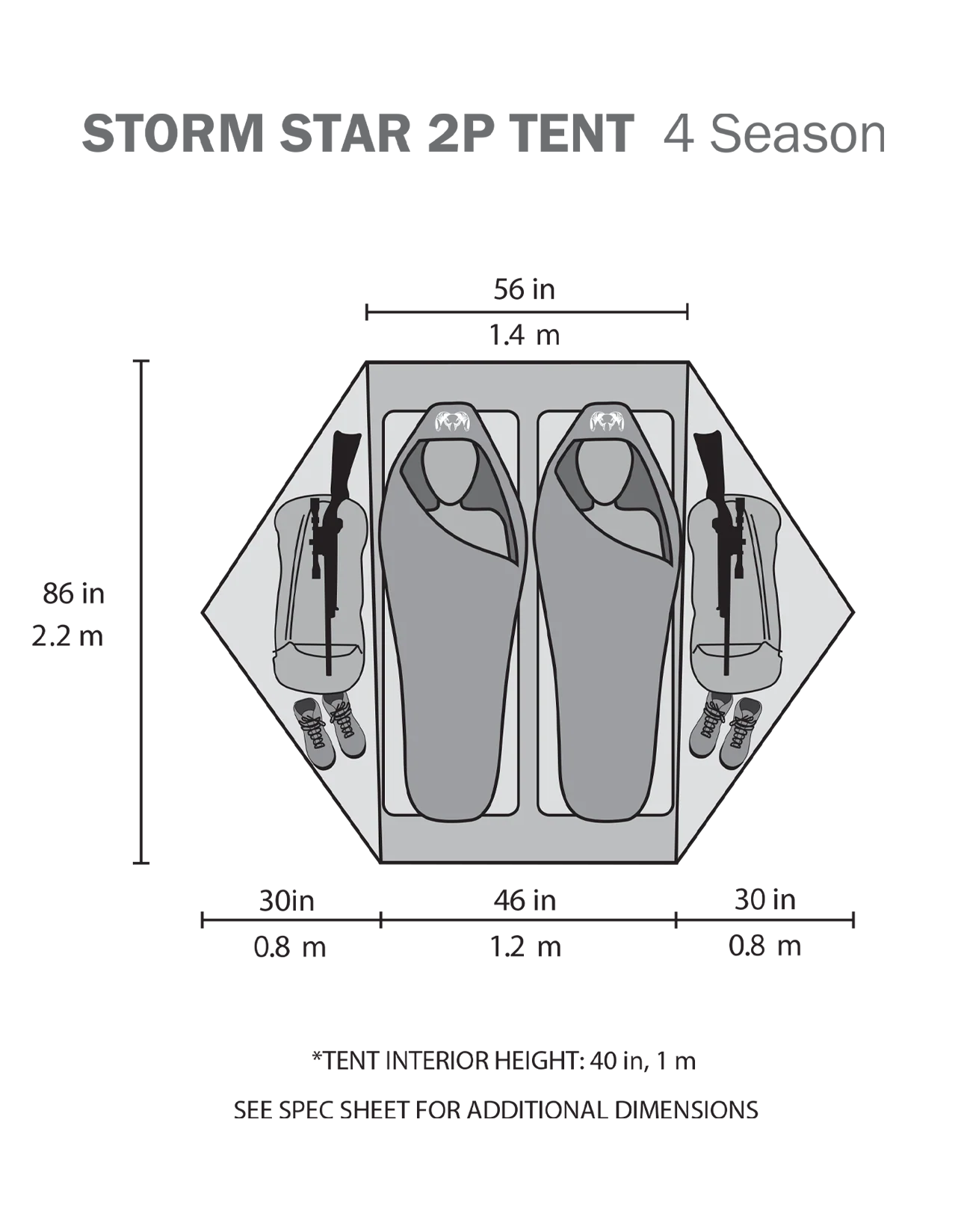 Storm Star 2 Person Tent Set | Major Brown - Image 14