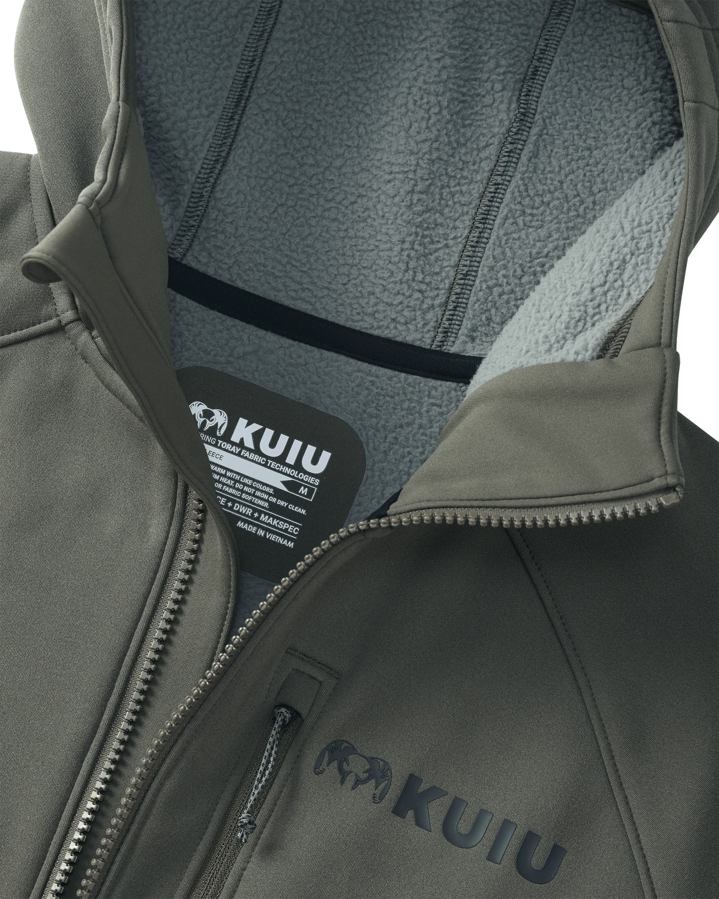 StrongFleece 275 Full Zip Hoodie | Ash - Image 3