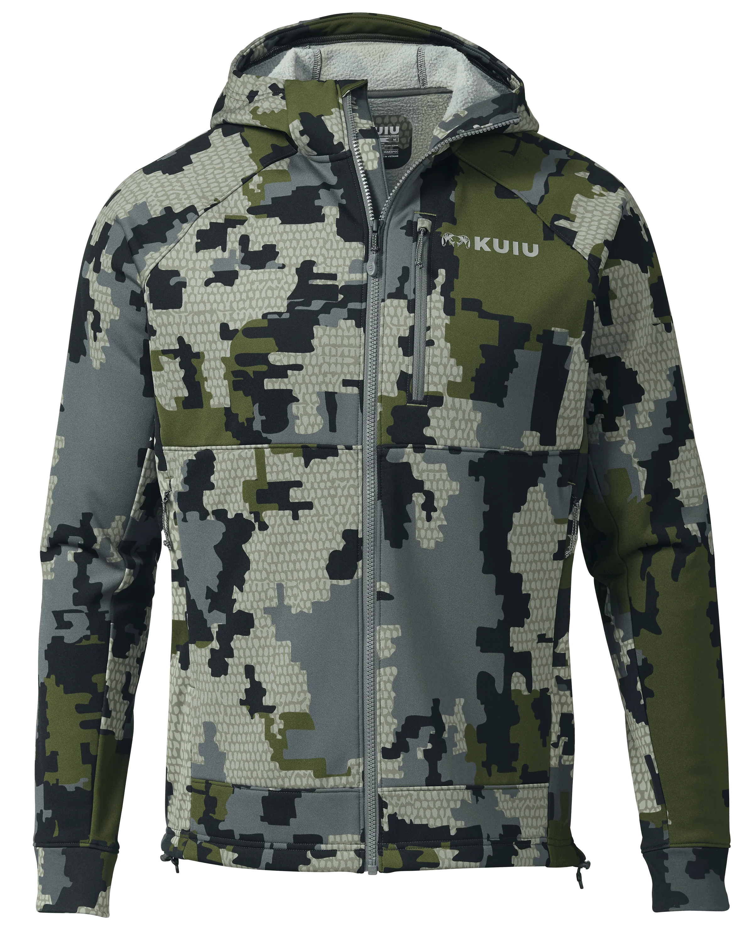 StrongFleece 275 Full Zip Hoodie | Verde