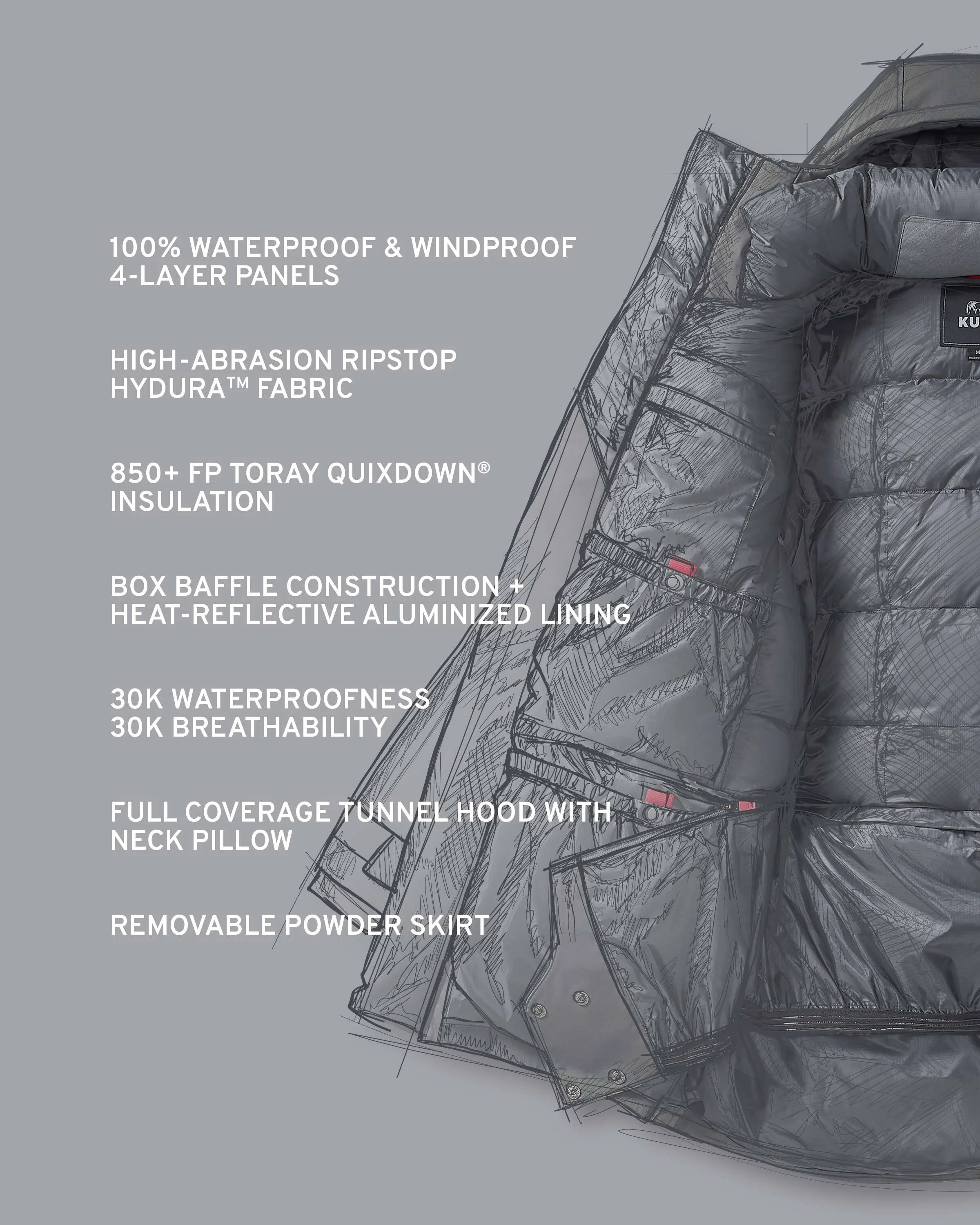Super Down Arktuk Parka | Asphalt - Image 2