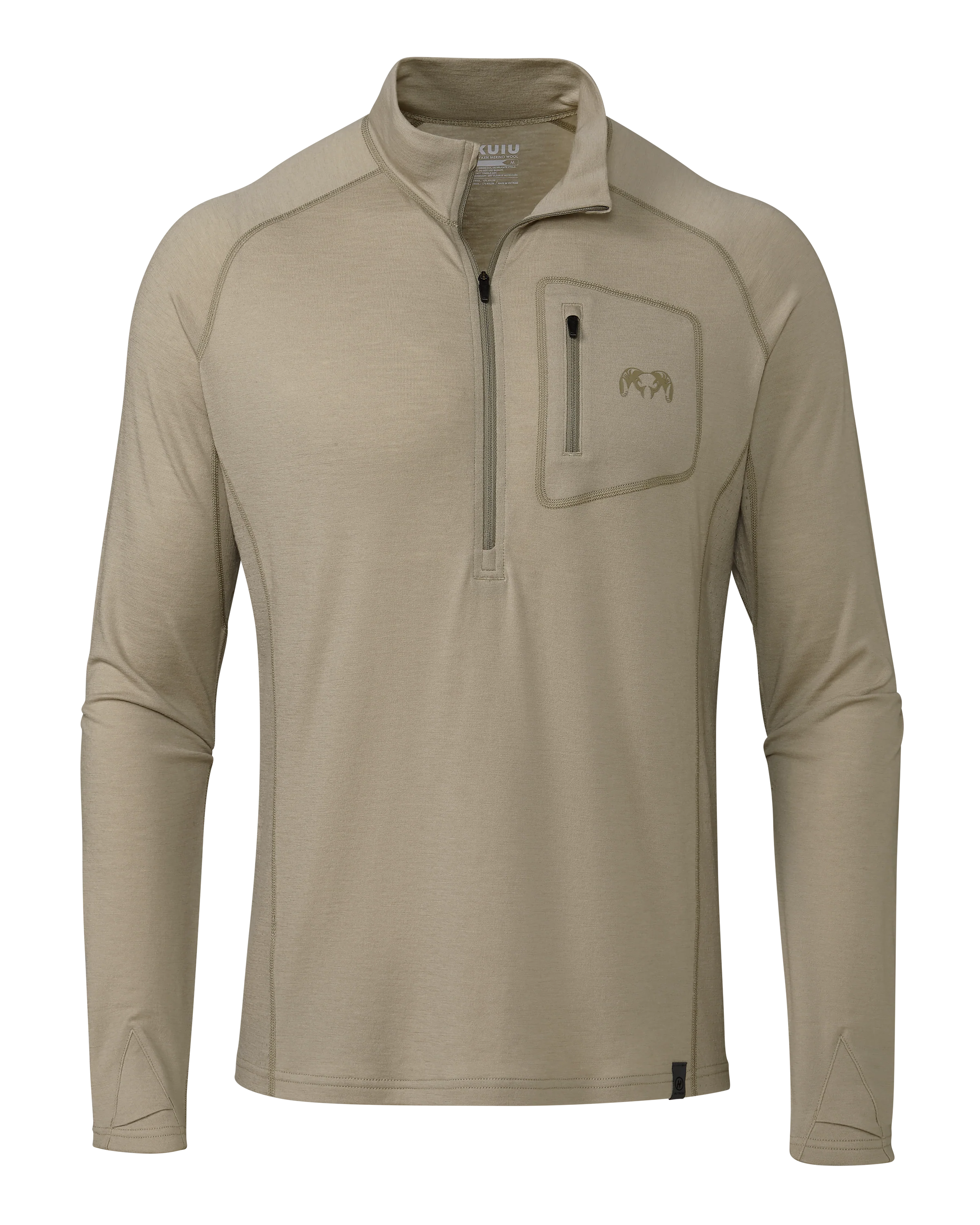 ULTRA Merino 145 Zip-T Hunting Shirt | Bone
