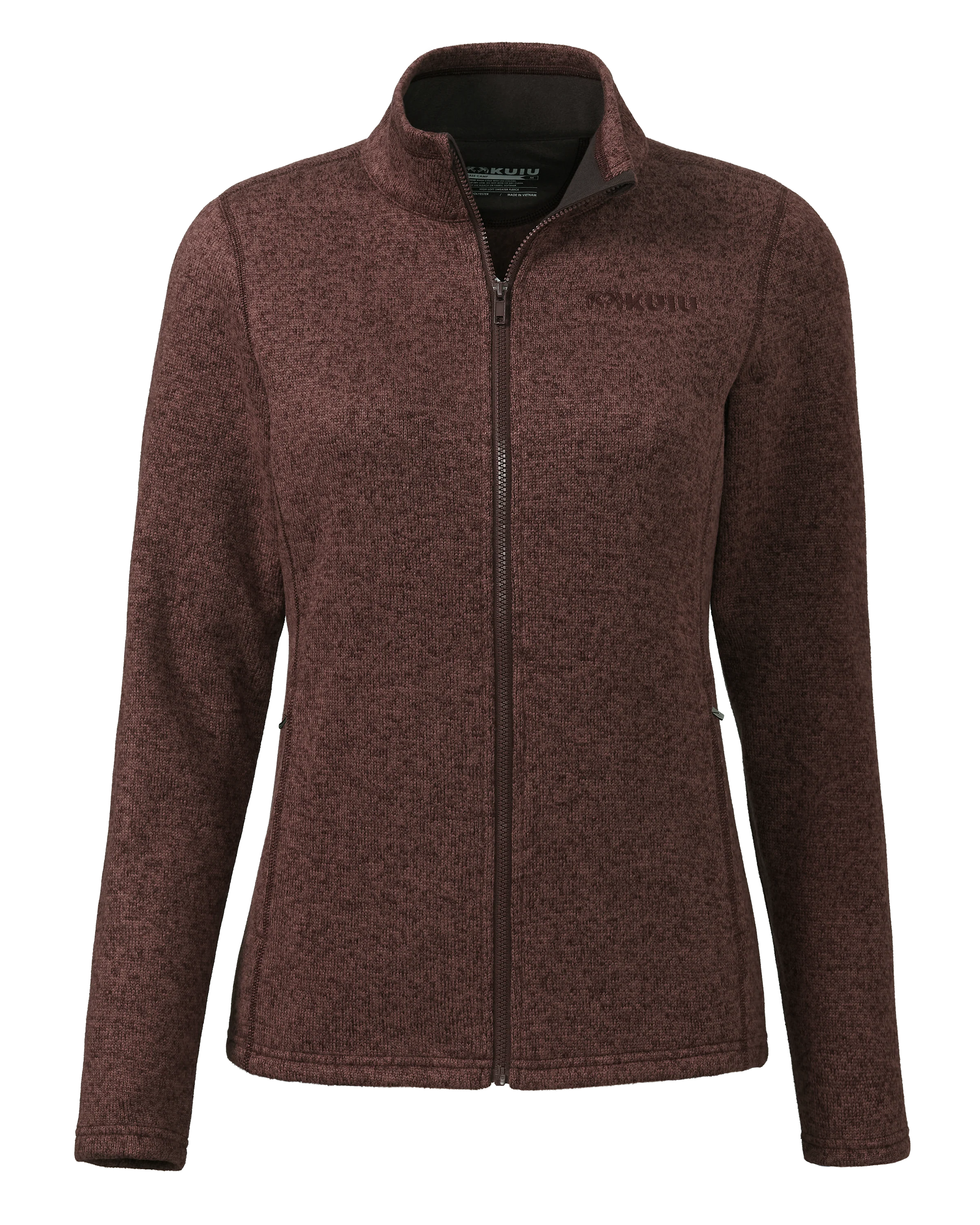 Women's Base Camp Full Zip Sweater | Windsor Wine Heather
