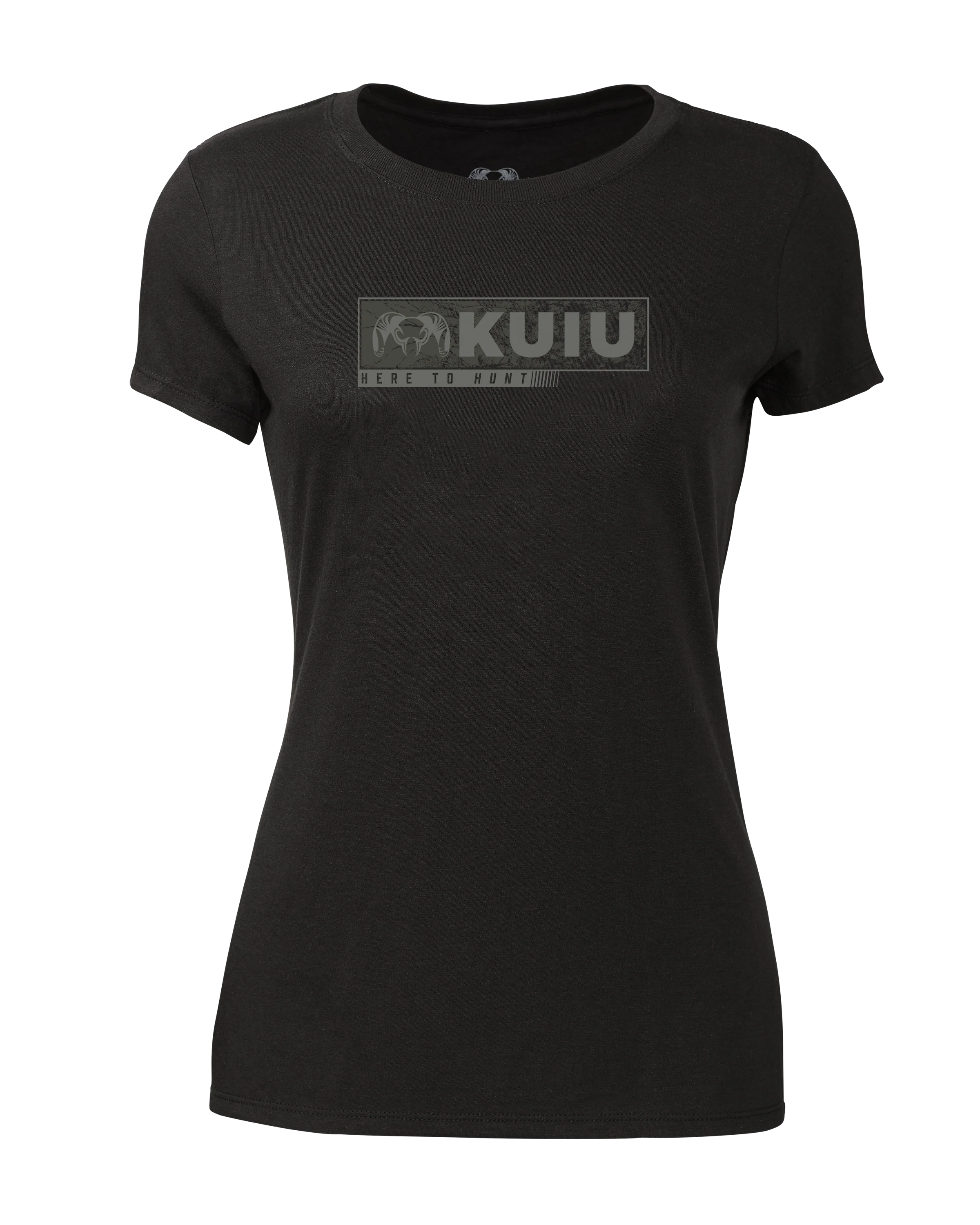 Women's Here to Hunt Gritstone T-Shirt | Black