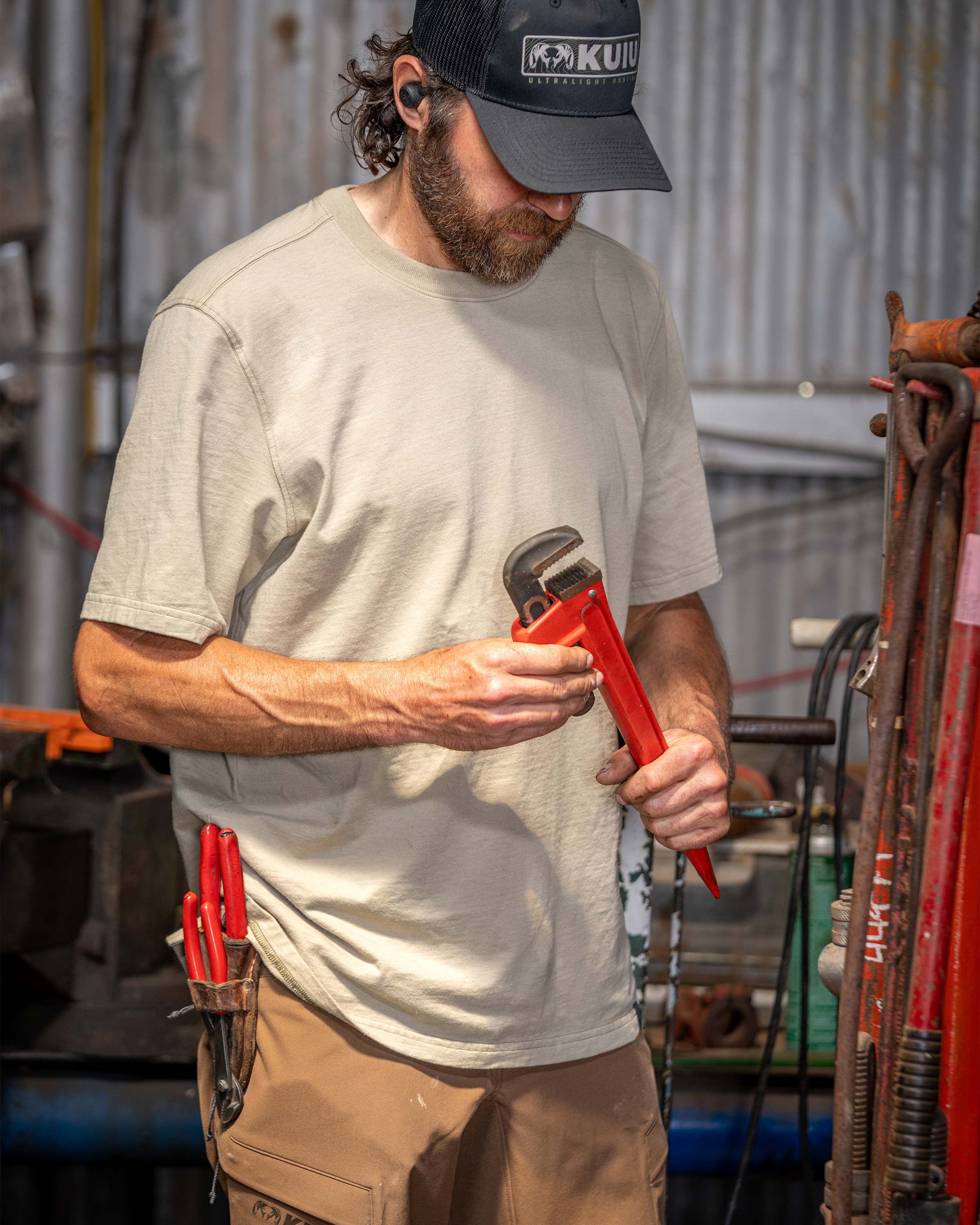 Workgrade SS Crew | Bone - Image 2